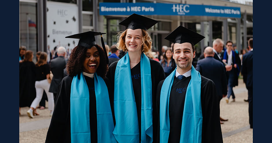 Students at HEC Paris 2022 Commencement Ceremony