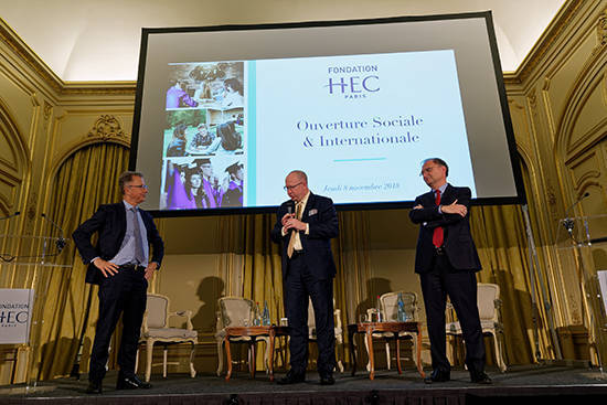 Soirée Fondation HEC 8 nov. - Peter Todd, Bertrand Léonard et Olivier Sevillia