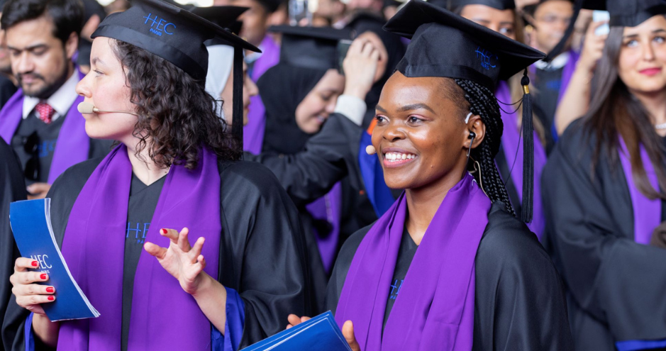 MBA students at graduation