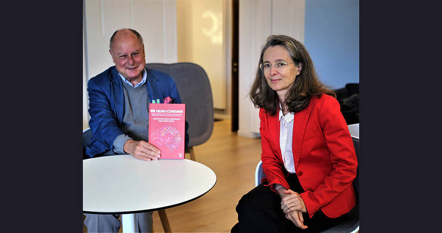 Anne-Sophie Bayle-Tourtoulou and Michel Badoc (© HEC Paris / D. Brown)