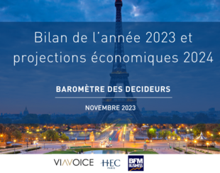 News - Baromètre des Décideurs par Viavoice et HEC Paris pour BFM Business - Janv 2023 Bilan 2023 et pespectives économiques 2024_Nov 2023 - c HEC Paris  Paris